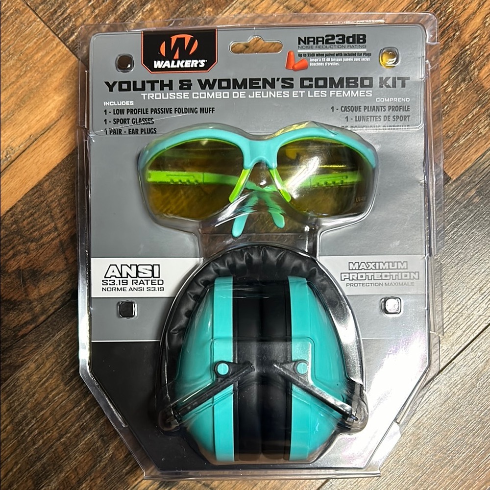 Walker’s Ear Muffs and Safety Glasses